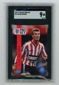 213 ~ Alan Shearer ~ 1990-91 Pro Set England ~ SGC 9 ~SOC - Picture 1 of 2