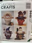 McCall's Crafts Sewing Pattern #9449 Flower Pot People uncut FF 