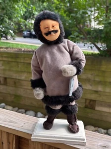 14" Vintage 1991 Handmade INUIT Eskimo Apple Face Doll by Nancy Wingfield Signed - Picture 1 of 18