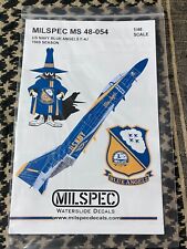 BLUE ANGEL F-4J 1969 SEASON MILSPEC Decals 48-054 1/48 FREE USA SHIPPING