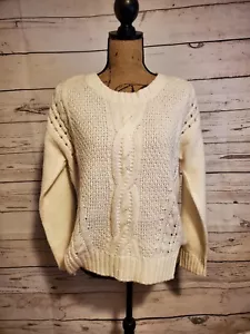Cremieux Strickpullover Gr. M elfenbein - Bild 1 von 4