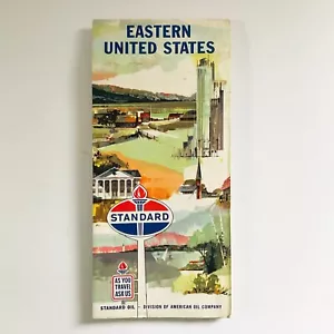 Karte 1951 Ost USA Standard Oil Rand McNally Tankstelle Faltkarte - Bild 1 von 13
