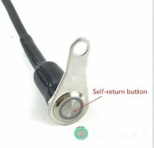 12V 10A Aluminum Alloy Handlebar On/Off Self-Return switch with Green LED light - Imagen 1 de 4