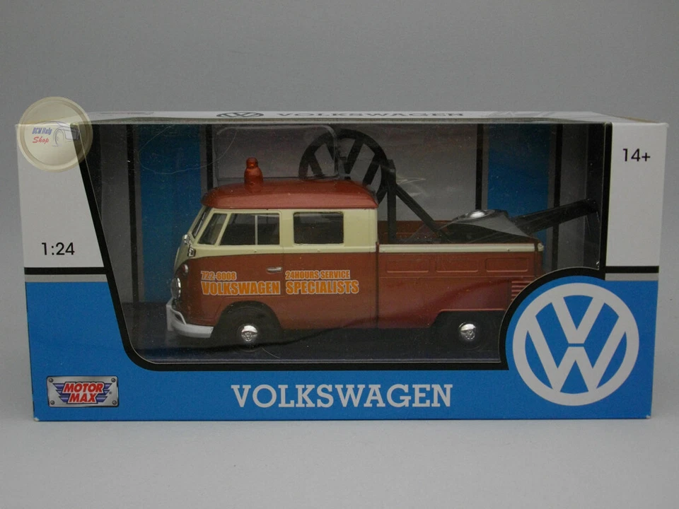 Volkswagen Type 2 (T1) "Tow Truck Volkswagen Specialist" Motormax 1:24 MX79585TT - Immagine 1 di 1