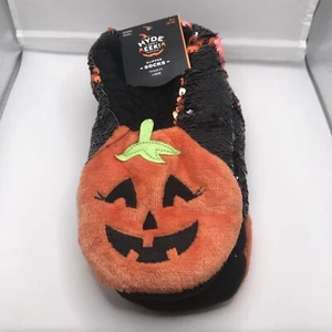 halloween pumpkin slippers size M/L (8-10) - Picture 1 of 3