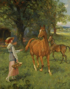 Gilbert Wright Her Favorite Canvas Print 16 x 20 - Picture 1 of 4