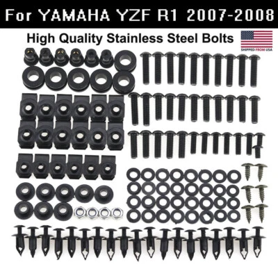 US Fairing Bolt Kit Screw Fastener For Yamaha YZF R1 2007-2008 WIL Foto 1 de 4