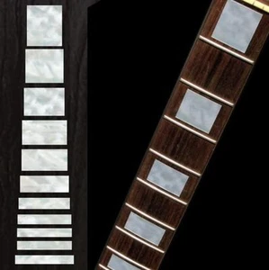 New Block White Pearl Fretboard Markers Inlay Sticker Decal Guitar Japan - Picture 1 of 5