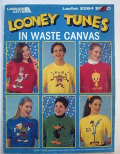 Looney Tunes cross stitch pattern Taz  Road Runner Daffy Duck Bugs bunny - Picture 1 of 4
