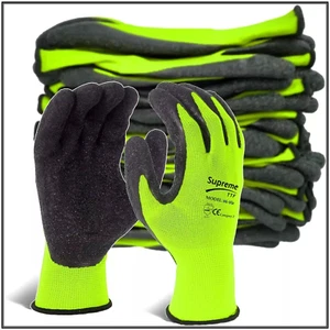 24 Paar Thermo Winter Bauherren Latex beschichtete Arbeitshandschuhe Gartenarbeit Bau - Bild 1 von 1
