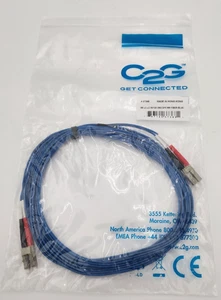 C2G 37368 16FT LC/LC OM2 50/125 Duplex Multimode Fiber Patch Cable – NEW SEALED - Picture 1 of 6