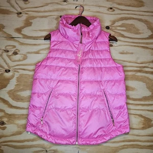 NWT Lily Pulitzer Cora Down Vest Size M Palm Paradise 004487 - Picture 1 of 7