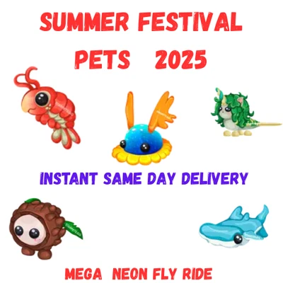 Adopt Today! MFR/NFR/FR | Mega Neon Summer Festival 2025 ✨SAME DAY DELIVERY✨