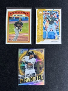 Ke’Bryan Hayes 3 Card MLB Trading Card Lot Rookie RC In Action Pirates - Picture 1 of 7
