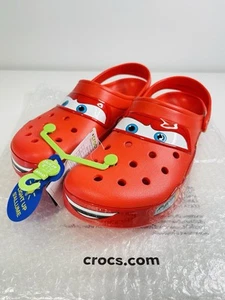 Disney Pixar Lightning McQueen Light Up Crocs Size Men's 12 205759-610 BRAND NEW - Picture 1 of 7