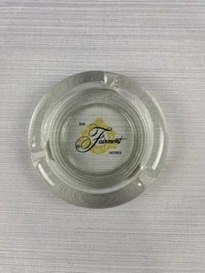 Vintage The Fairmont Hotels Glass AshTray Hard to Find Design Approx. 4.5" - Picture 1 of 3