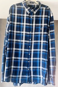 NEW no tags big GANT 4XL "Tech Prep" navy/blue with white patterned shirt - Imagen 1 de 12
