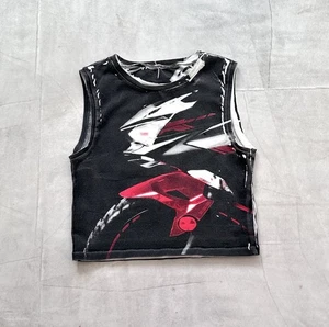 00s Punk Abstract Hysteric Glamour Style Vintage Tank Top Copine Vibe - Bild 1 von 13