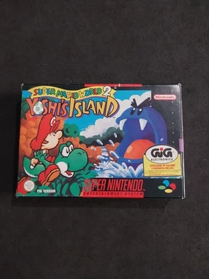 SUPER MARIO WORLD 2 YOSHI'S ISLAND SUPER NINTENDO SNES PAL NOE GIG USATO - Immagine 1 di 4