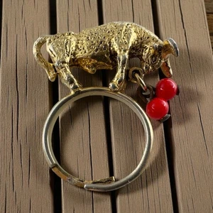 FIGURA ANILLO SPAIN TORO Luchador Vintage Años 60 RECUERDO Tono Dorado Matador - Imagen 1 de 24