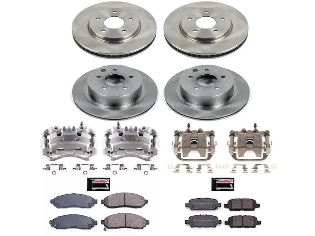 Kit de pastillas de freno y rotor delanteras y traseras para Nissan LEAF 2012 XR152RG 2011-2014 Foto 1 de 1