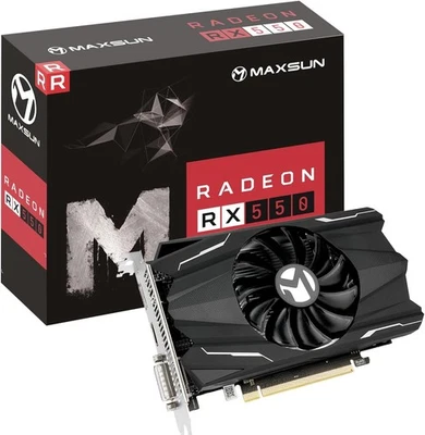 AMD Radeon RX 550 4GB GDDR5 ITX Computer PC Gaming Video Graphics Card GPU 128-B - Image 1 of 4