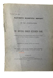 Imperial Cancer Research on Malignant Cells 1934 R J Ludford London Vtg Medical - Picture 1 of 5