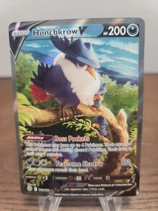 Pokemon Honchkrow V 162/172 Brilliant Stars Schwert & Schild ALTERNATE ART LP - Bild 1 von 11