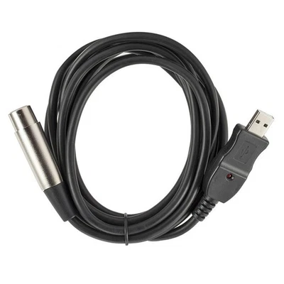3M USB Male to XLR Female Microphone Link Cable For PS2/PS3/WII/XBOX hosts - Image 1 of 4