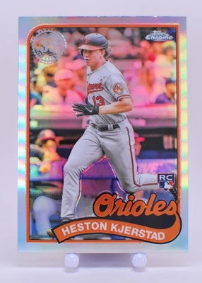 2024 Topps Chrome 1989 Topps 35th Anniversary #89CB-18 Heston Kjerstad RC - Image 1 of 2