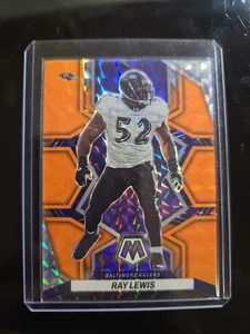 2022 Panini Mosaic - Ray Lewis #19 Mosaic Reactive Orange Prizm - Picture 1 of 2