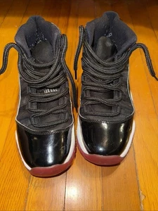 Nike Air Jordan 11 Retro High youth red and black size 7y euc - Picture 1 of 8