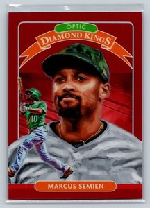 2020 Panini Donruss Optic Diamond Kings #10 Marcus Semien Red Prizm /60 @