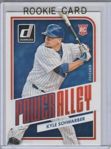 KYLE SCHWARBER ROOKIE CARD Baseball Chicago Cubs Phillies Donruss Power Alley RC - Picture 1 of 2