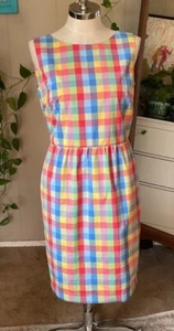 Liz Claiborne Check Plaid Dress size 14 - Picture 1 of 9