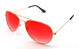 PT Gafas de Sol Aviador Hombre Mujer Sunglasses UV400 Espejo Rojo - Imagen 1 de 2