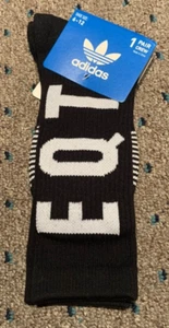 1 PAAR NEUE HERREN 6-12 ADIDAS Originals EQT LOGO Socken schwarz/weiß Large - Bild 1 von 4