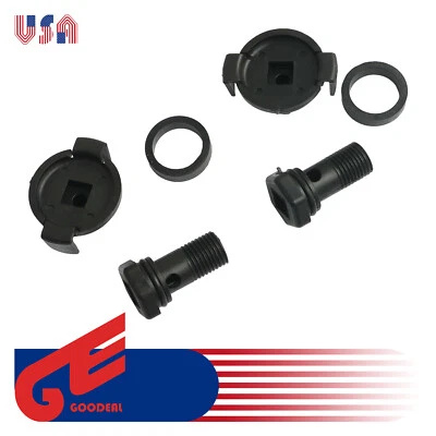 Black Trans Oil Level Drain Plugs & Gaskets for Kia Telluride Sportage Optima - Image 1 of 4