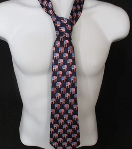 Steven Harris Hand Made Tie, Patriotic Elephants, Excellent Condition! - Bild 1 von 5
