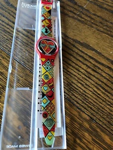 Vintage Swatch Watch “ Bark Bark “, 1994 with case - in very good used condition - Picture 1 of 3