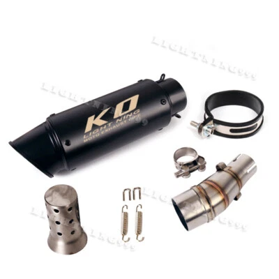 Silenciador de tubo medio de conexión sistema de escape 2" para Kawasaki Z300 Ninja 300 2013-2018 Foto 1 de 4