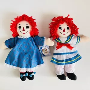 Vintage Raggedy Ann And Andy Doll Plush Soft Toy Knickerbocker Wardrobe Series - Picture 1 of 14