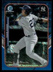 2015 Bowman #FFM-GB Greg Bird The Farm's Finest Minis Blue Shimmer Refractor - Picture 1 of 2