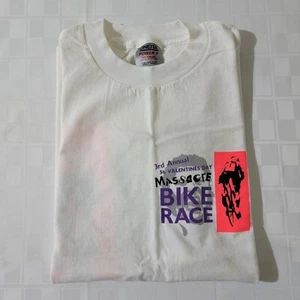 Vintage 1989 M Stedman USA Single Stitch Valentinstag Massaker Radrennen T-Shirt - Bild 1 von 8