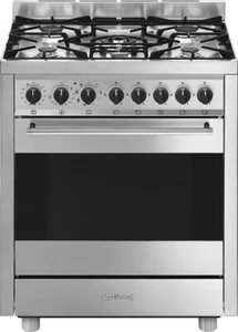 Smeg Cucina a Gas con Forno Elettrico 5 Fuochi Grill 70x60 cm Cl. A Inox B71GMX2 - Foto 1 di 3