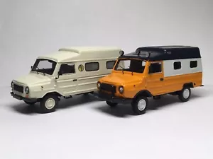 1/43, Juego de 2 civiles Luaz-13021 (temprano y último) 4x4, "Casero fundido a presión" - Imagen 1 de 8