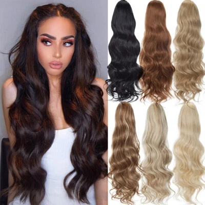 200g Real Thick Drawstring Ponytail Clip In Hair Extension Pony Tail As Human UK