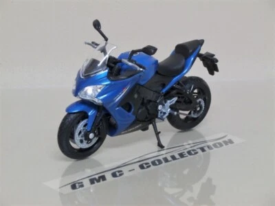 SUZUKi GSX-S 1000F 2017 BLU BLUE MET. MOTO WELLY 1/18 - Immagine 1 di 3