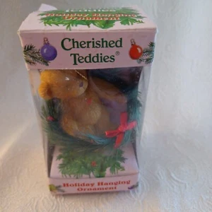 2003 geschätzte Teddies mit Kranz Urlaub hängendes Weihnachtsschmuck - #112414 - Bild 1 von 5