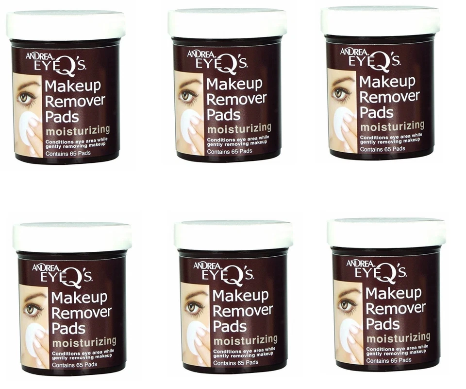 Pack de 6 almohadillas desmaquillantes hidratantes Andrea Eye Q'S Eye 65 cada una Foto 1 de 1